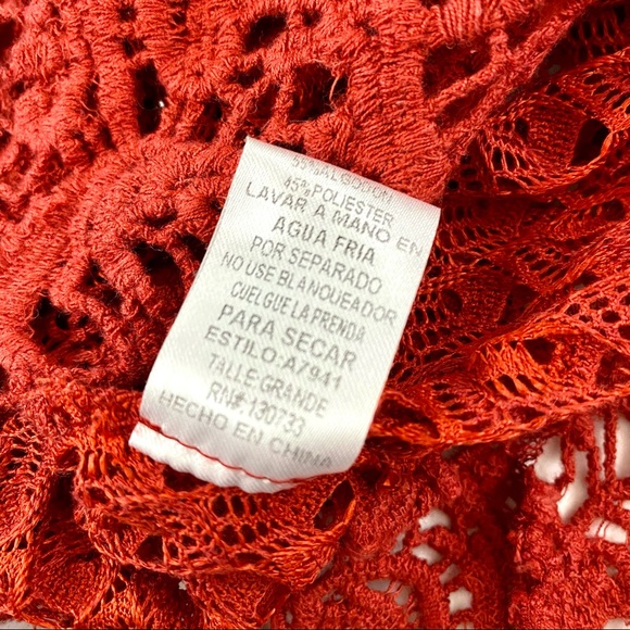 Umgee USA Crochet Style Tunic Top Coverup | 3/4 Length Sleeve - Picture 8 of 9